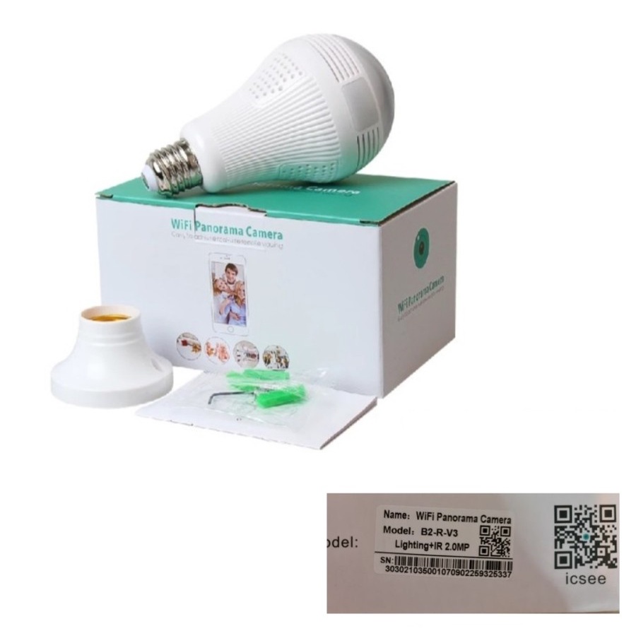 IPCAM Bohlam 360 / IP Camera 360 bohlam ICSee 1.3MP 960P CCTV