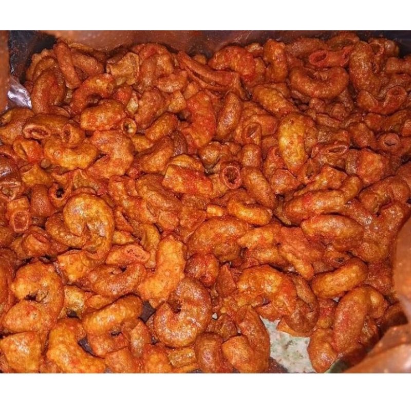 

Makaroni Pedas topping Bawang Goreng