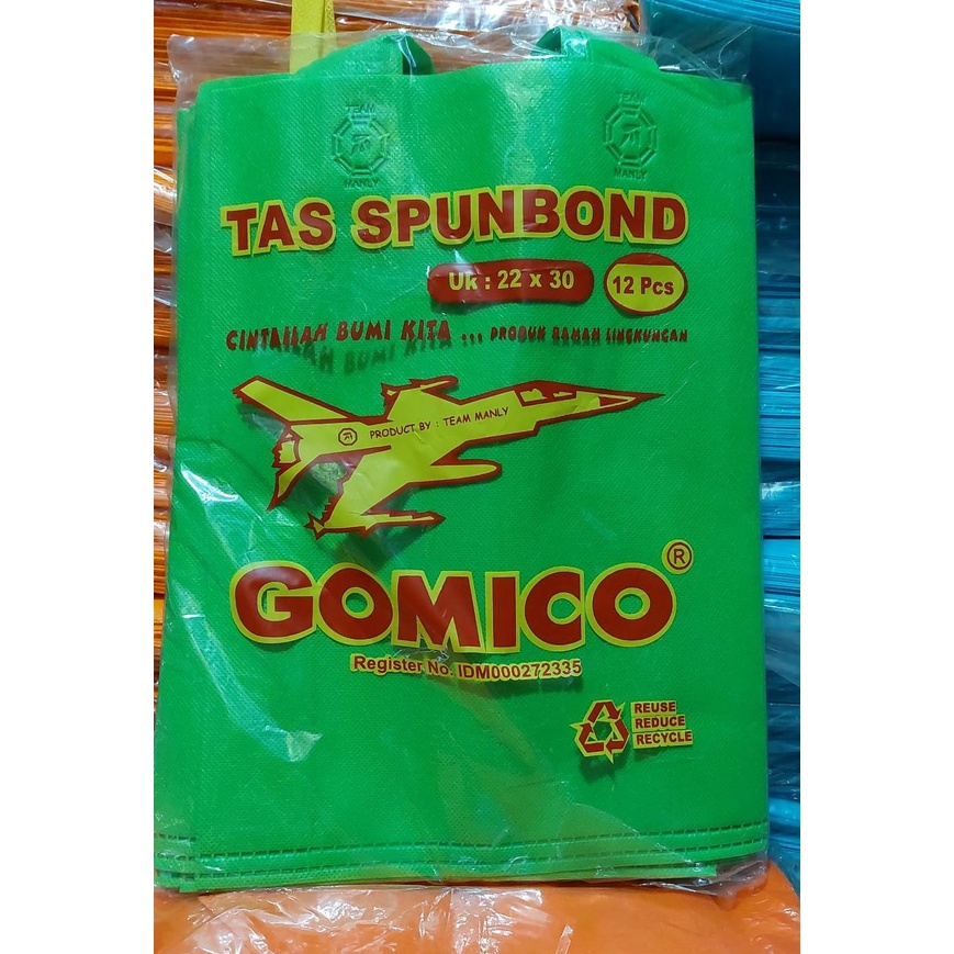 goodie bag Handle uk 22x30x7 harga 1pcs / Goodie Bag / Tas kain polos