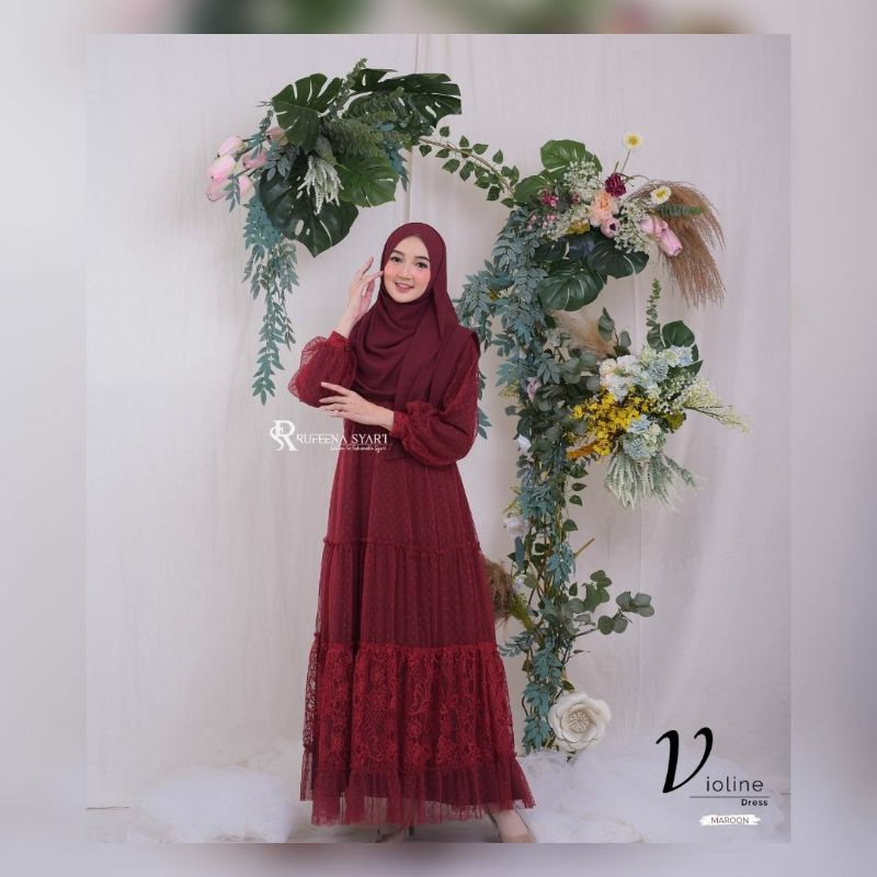 Dress kekinian// dress kondangan// violine dress