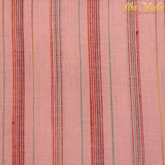 

Alta Moda Linen Salmon Motif Garis (1M)