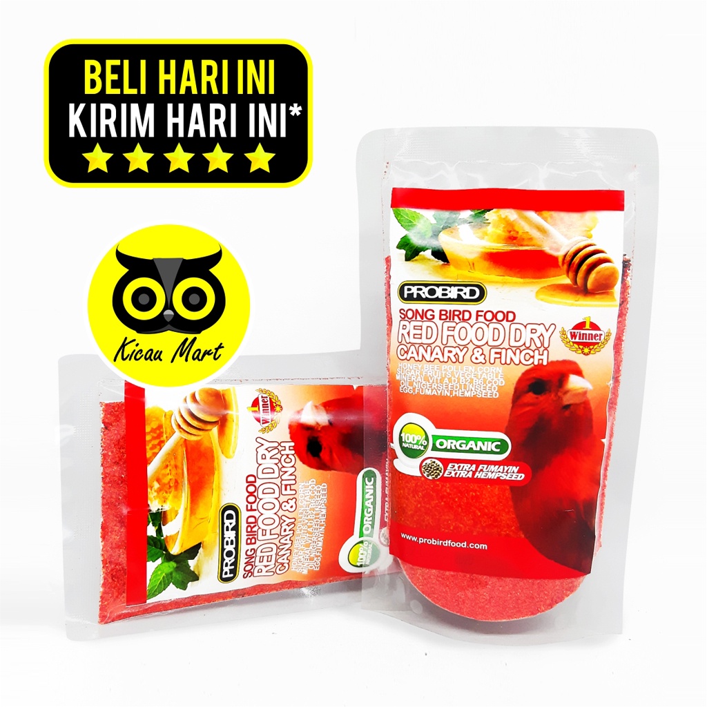 Red Dry Canary Probird Cede Red Egg Food Eggfood Pakan Burung Kenari Merah Makanan Pencerah Warna Bulu Burung Kenari