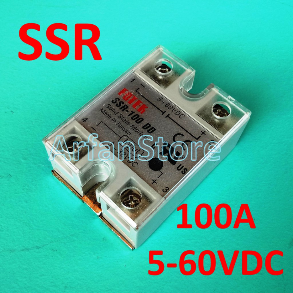 SSR 100A DC 5V - 60V DD Solid State Relay Input DC 3 - 32V SSR100DD