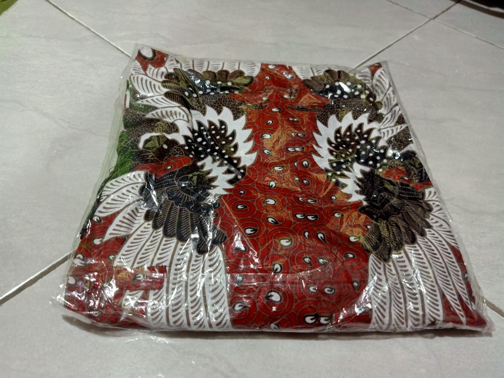 Kemeja Batik Jumbo 4l-5l Lengan Pendek Atasan Baju Hem Pria Bigsize Ukuran Besar Mld