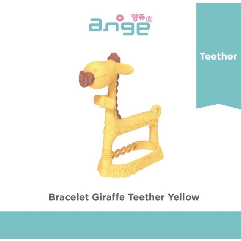 ANGE 3D Giraffe Bracelet Teether - Gigitan bayi