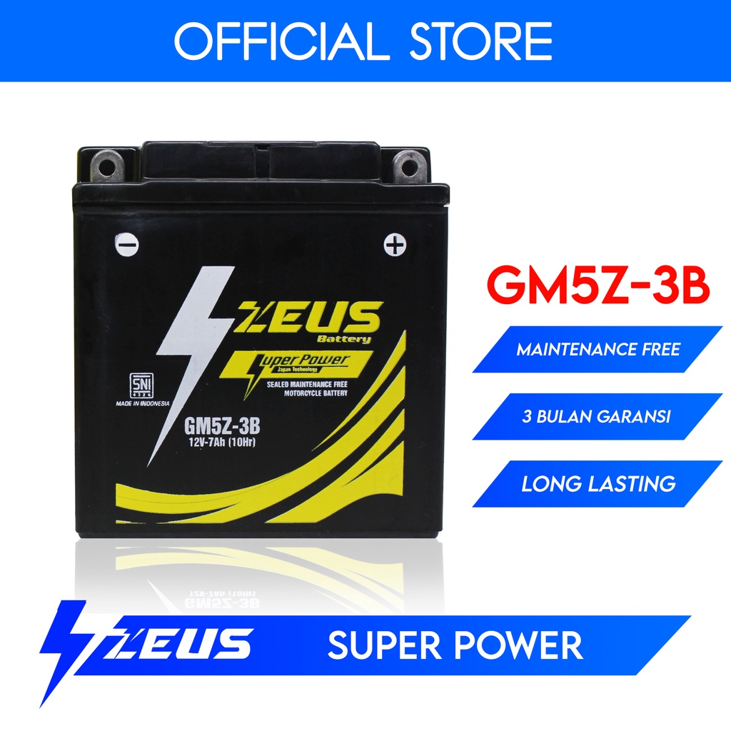 Jual Aki Motor Honda Mega Pro(lama), Supra(lama), Supra X(lama) Zeus