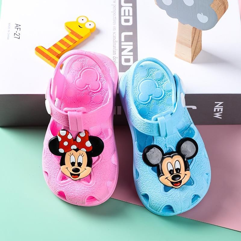 littlekiddoss SH2136 Sepatu Sendal Anak Kartun Sandal Karet Anak Miki Sepatu Sendal Import