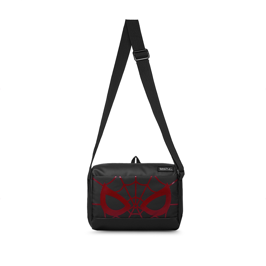 TORCH Depok Spider-Man 1 Spider Eye Red Meguro Sling Bag 3 Liter Black