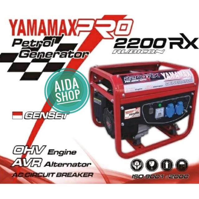 Mesin Genset Yamamax PRO 2200RX 4 Tak Tanpa Oli 1000W Mesin Generator Genset 1000 Watt Recoil Jenset