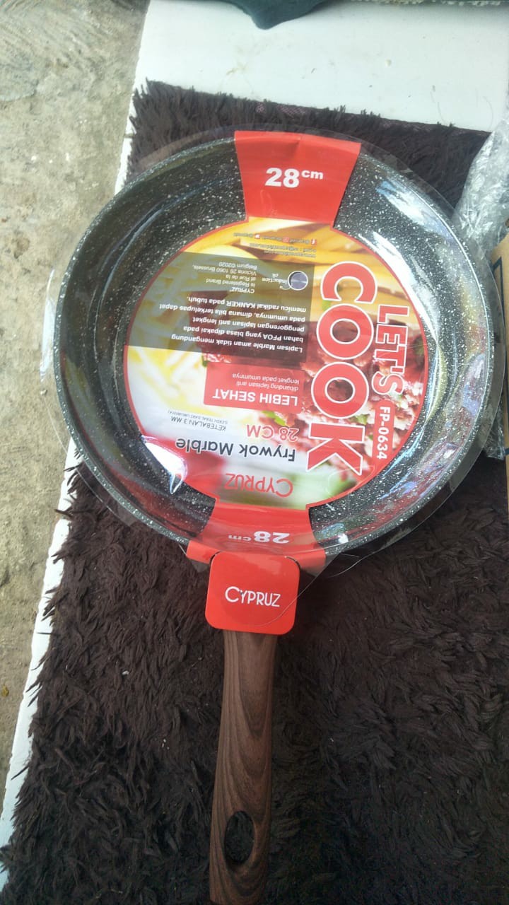 Cypruz - Fry Pan Induksi Marble 3mm 28cm Fp-0634