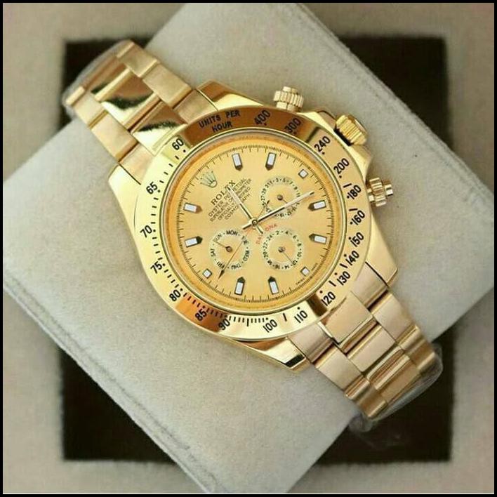 Jam Tangan Pria Rolex Daitona Super Premium Aaa+ Automatic Full Gold