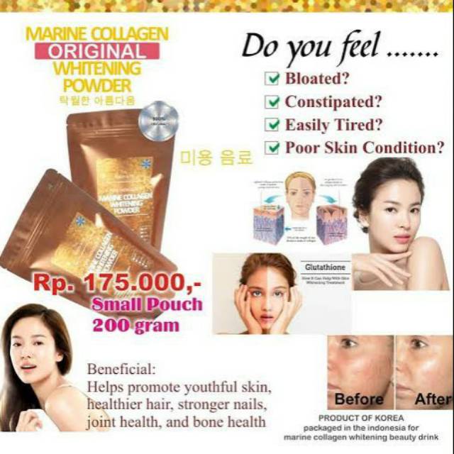 Marine Collagen Whitening Powder Original Korea