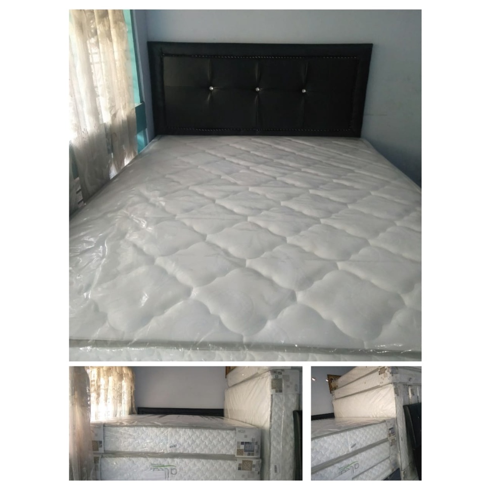 spring bed set mattrass dipan sandaran 180 x 200/ 160 x 200 / 120 x 200