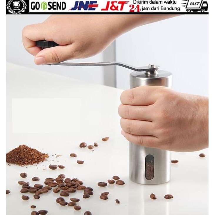 Alat Giling Kopi Coffee Grinder Penggiling Biji Kopi Coffee Bean Steel TERBARU