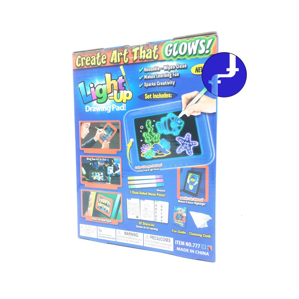 

Mainan Anak Board Edukasi Papan Tulis Anak Magic Pad Light-Up Drawing Edukasi Papan Tulis Gambar 777