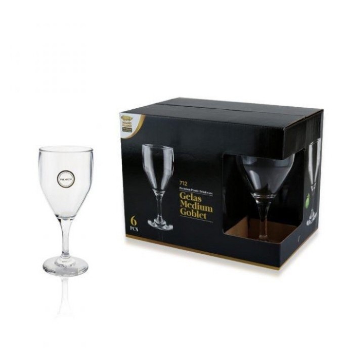 GELAS MINUM PLASTIK 350 ML GOLDEN DRAGON GLASS PLASTIC 712 JUICE WINE