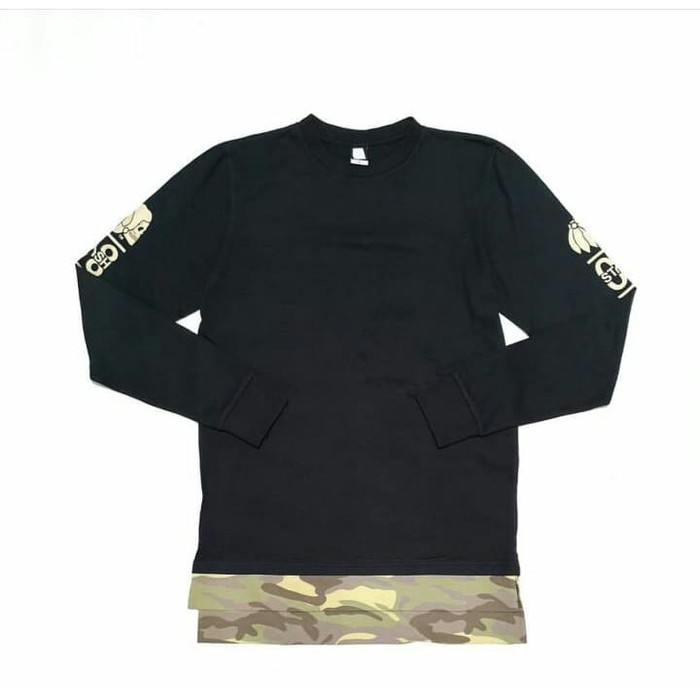 THE STASH HOUSE KAOS LENGAN PANJANG SKATE BORD [ORIGINAL] ARMY