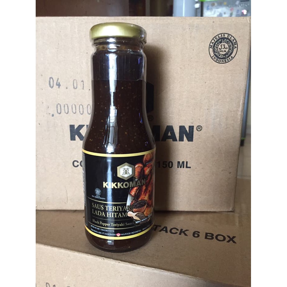 

Kikkoman BLACK PEPPER TERIYAKI SAUCE 300gram saus teriyaki lada hitam