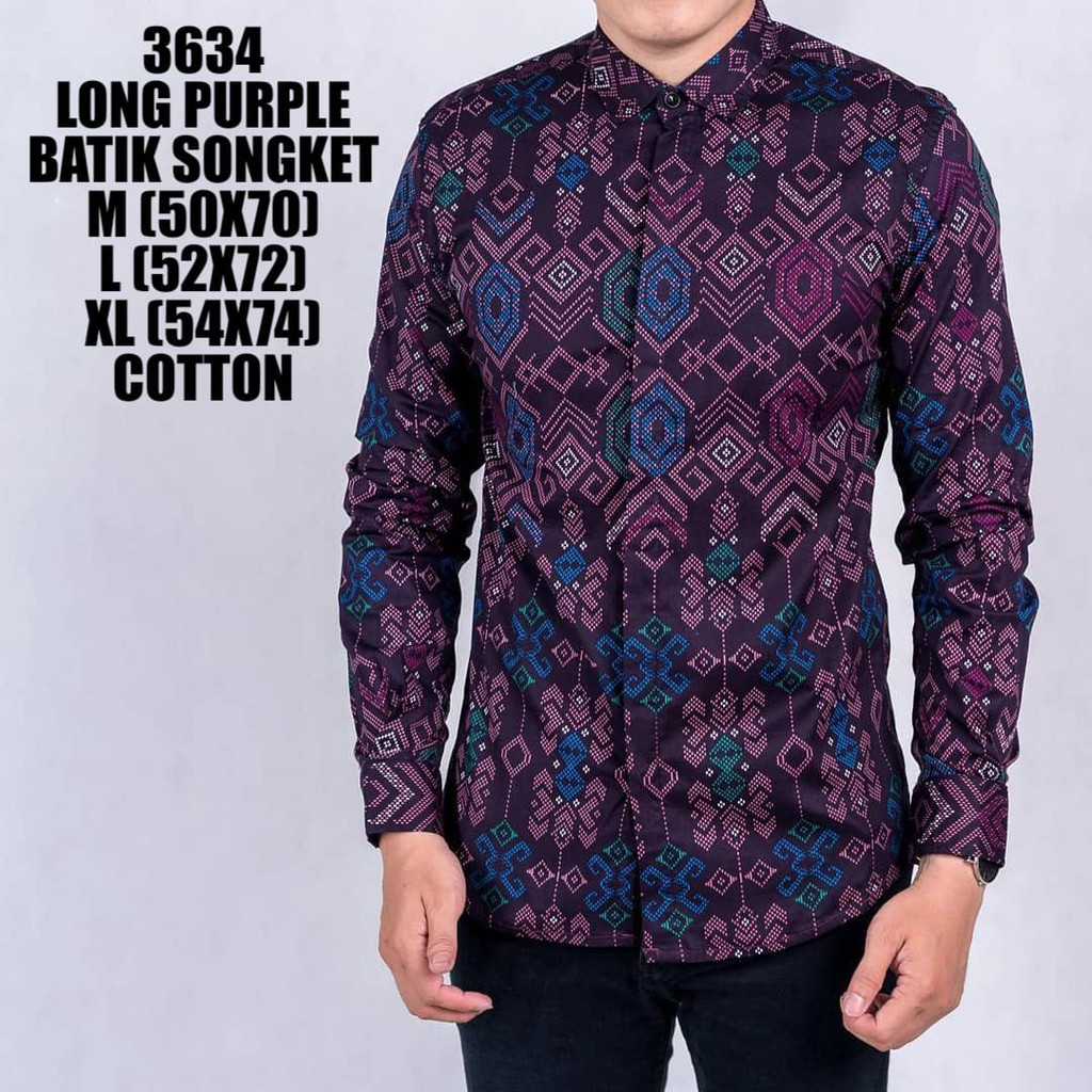 Jual Kemeja Batik Pria Lengan Panjang Atau Kemeja Batik Pria Formal Dan ...