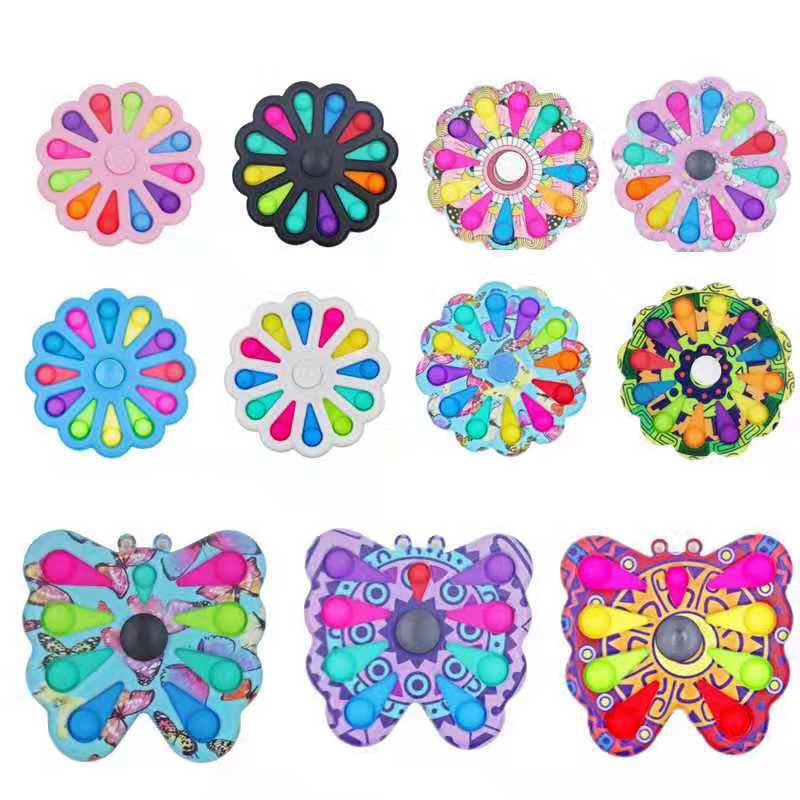 Ready pop it Bright Crown Mainan Fidget Push Pop It Bubble Stress Relief Kids Pop It Mainan Kekinian-3