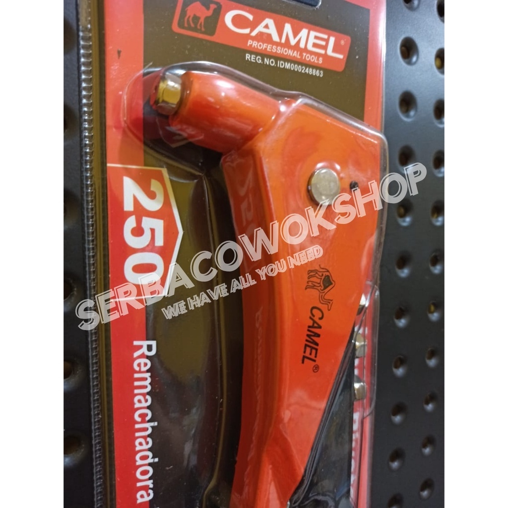 Promo Camel Tang Rivet Hand Riveter Rifet Taiwan Dengan Bonus Paku Tembak 25 Pc Termurah Berkualitas