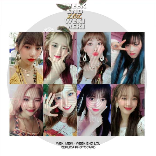 WEKI MEKI - WEEK END LOL ALBUM REPLICA PHOTOCARD