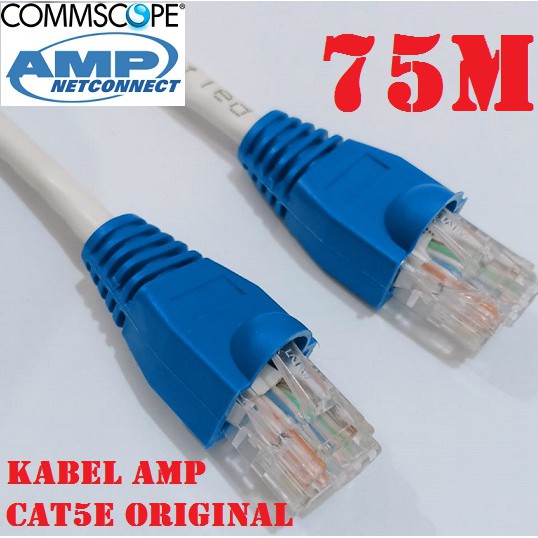 Kabel LAN Cat5 75M UTP AMP Commscope Original Siap Pakai 75 Meter