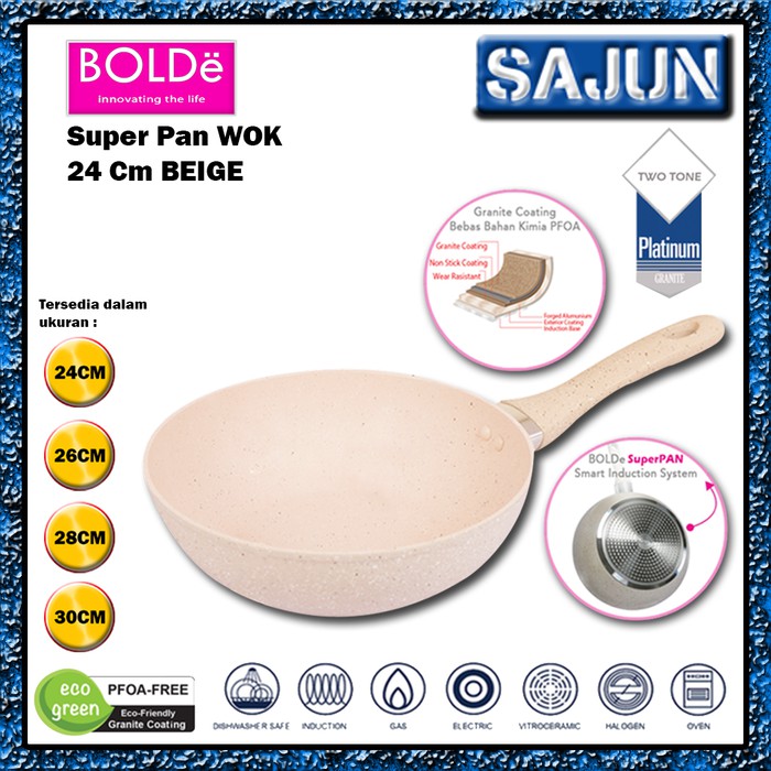 BOLDe Super PAN - WOK 24 Cm - Wajan BOLDe 24 cm