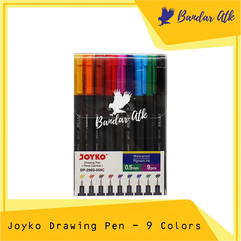 

JOYKO Drawing Pen Pena Gambar DP-298S-059C - 9 Warna [1 SET]