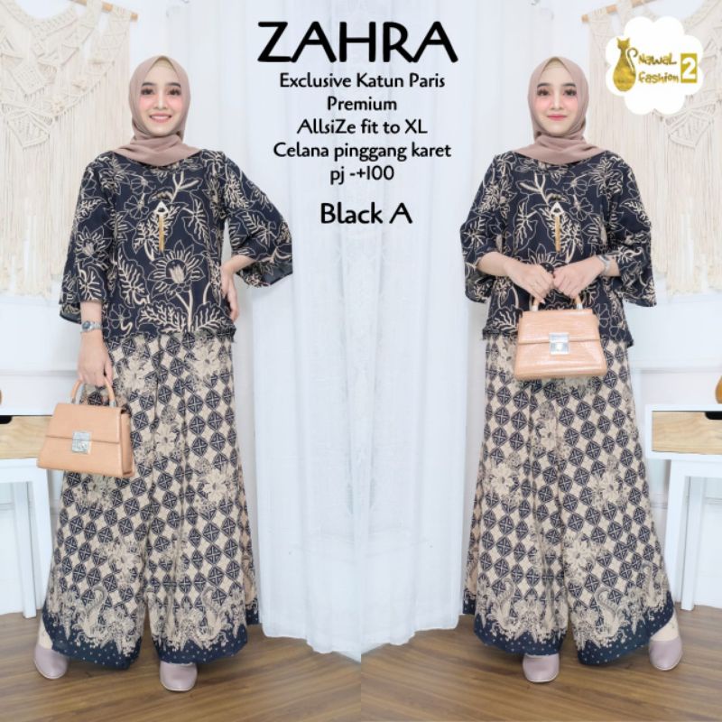 Zahra set/ set batuk/baju muslim/setelan batik