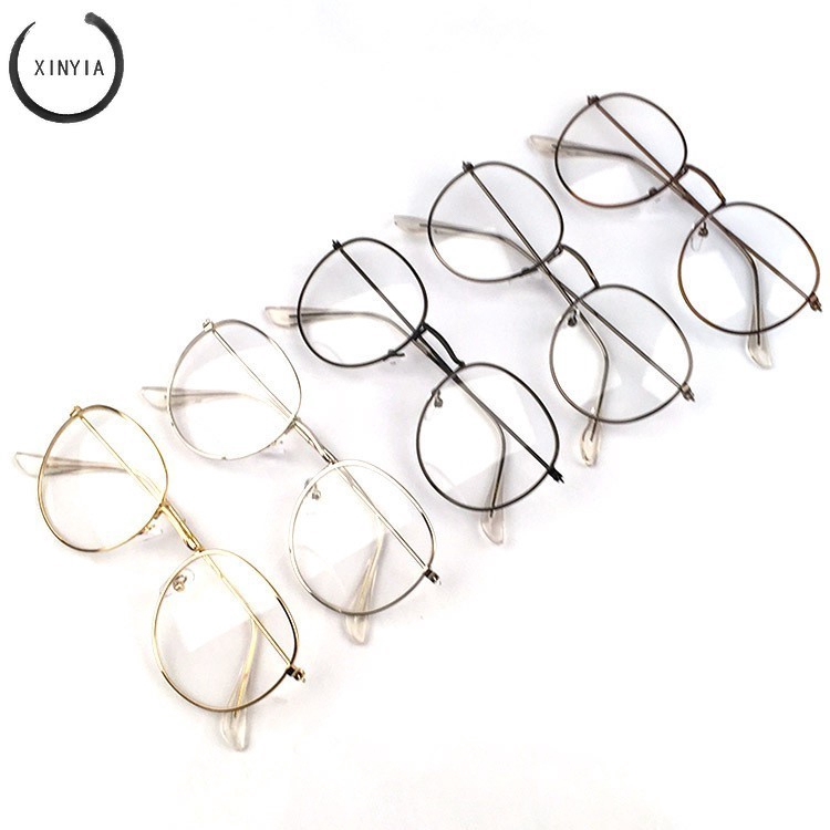 Retro Round Sunglasses Colorful Ocean Glasses Lens Kacamata Alloy Frame Vintage Eyewear