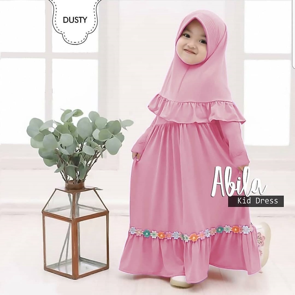 MRA - Gamis Anak Usia 5-8 Tahun Jersy kids Model Gamis Anak Terbaru 2021 Kekinian