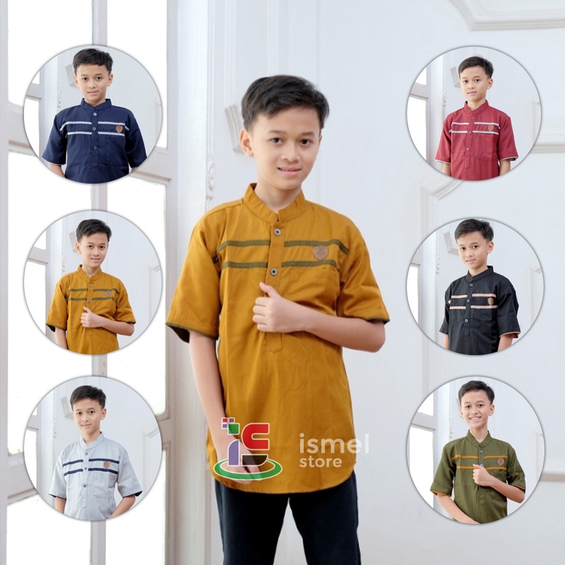 Baju Koko anak remaja SD SMP | koko anak laki laki | Baju Koko anak laki laki usia 10-15 tahun
