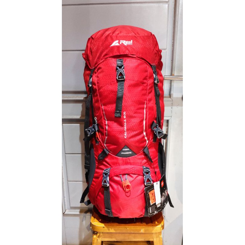 Tas Carrier Rei Kalimpaa 60L Merah Original