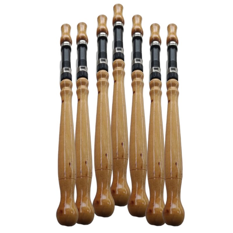Gagang joran kayu jati polos plus realseat