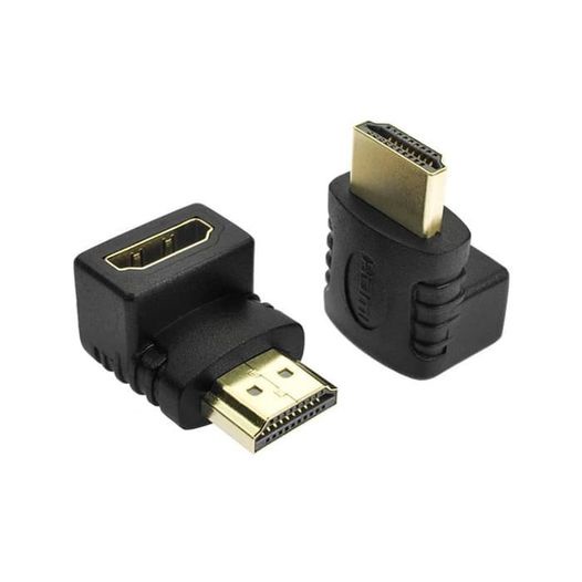 L Shape HDMI Converter Male to Female - Black