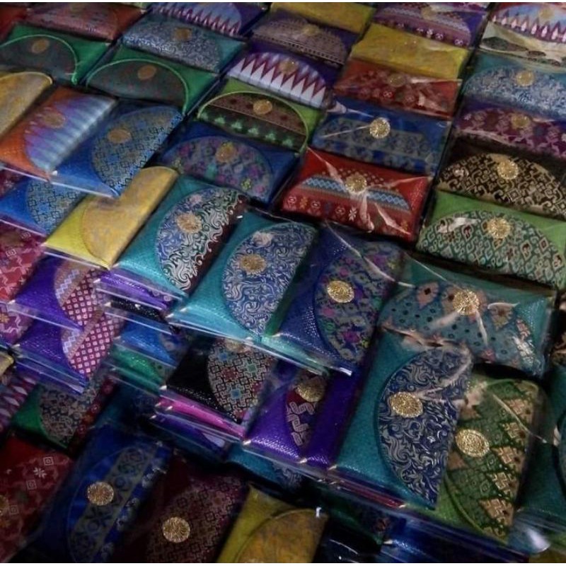 DOMPET ANYAMAN PANDAN/CLUTCH kombinasi batik