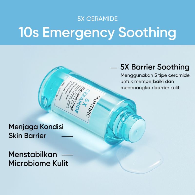 [BPOM] Skintific 5X Ceramide Soothing Toner Skin Barrier Repair Toner with Calendula