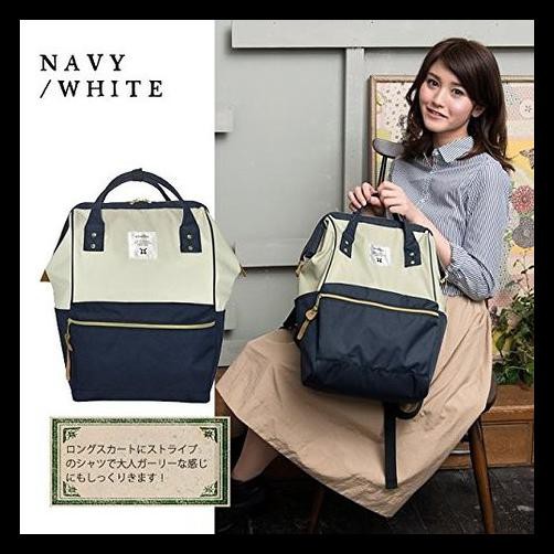 CUCI GUDANG TAS RANSEL WANITA IMPORT BRANDED ANELLO OXFORD ORIGINAL/KOREA/BATAM - MERAH, S STOCK