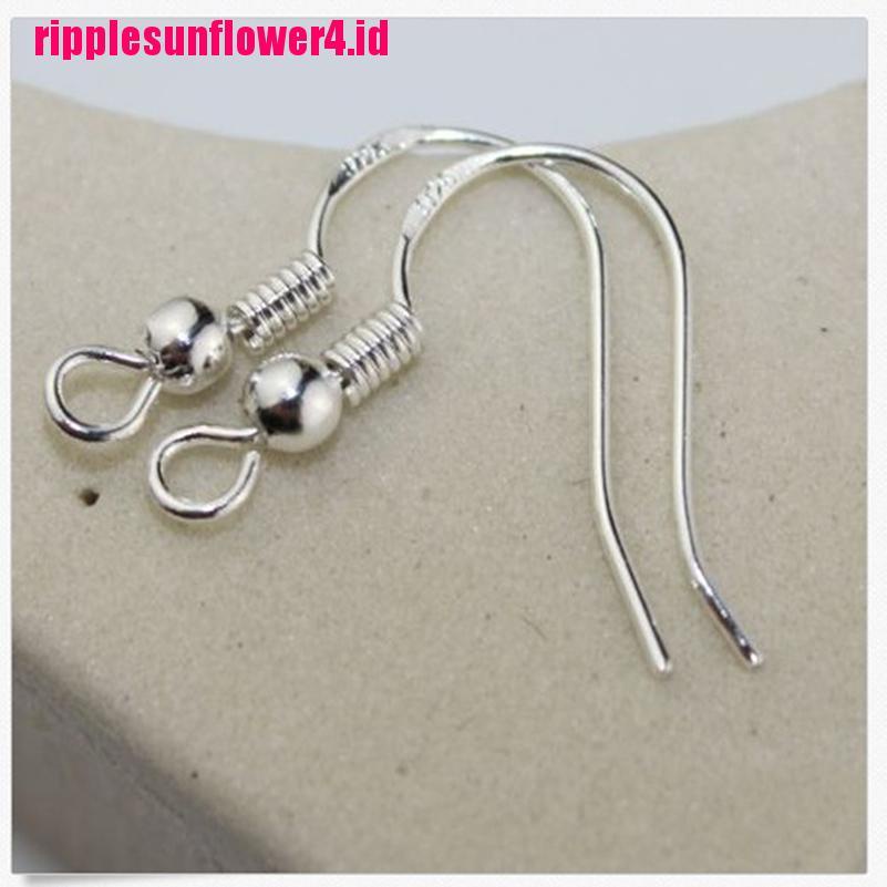 100pcs Anting Kait Sterling silver 925 Gaya Perancis Untuk Wanita