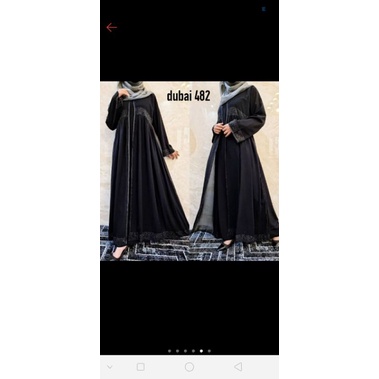 Preloved Gamis Fashion Dress Pesta Muslim New Abaya Bordir Arab Saudi Dubai