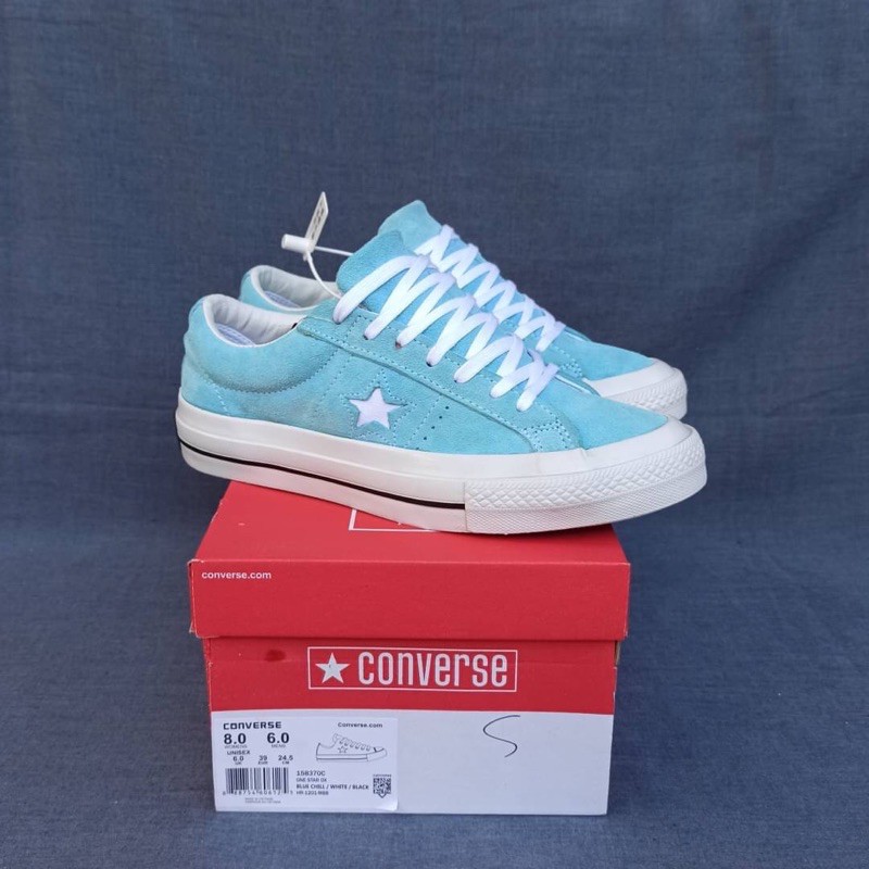 Converse One Star Blue Chill White Black
