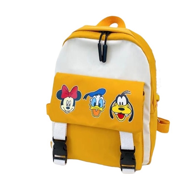 samasuka.shop - Tas Anak Sekolah Perempuan Karakter Disney Mickey Mouse Goofy Donald Bebek Terbaru