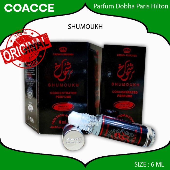 MINYAK WANGI NON ALKOHOL DOBHA 6ML SULTAN OUD I MINIMAL 6 PC