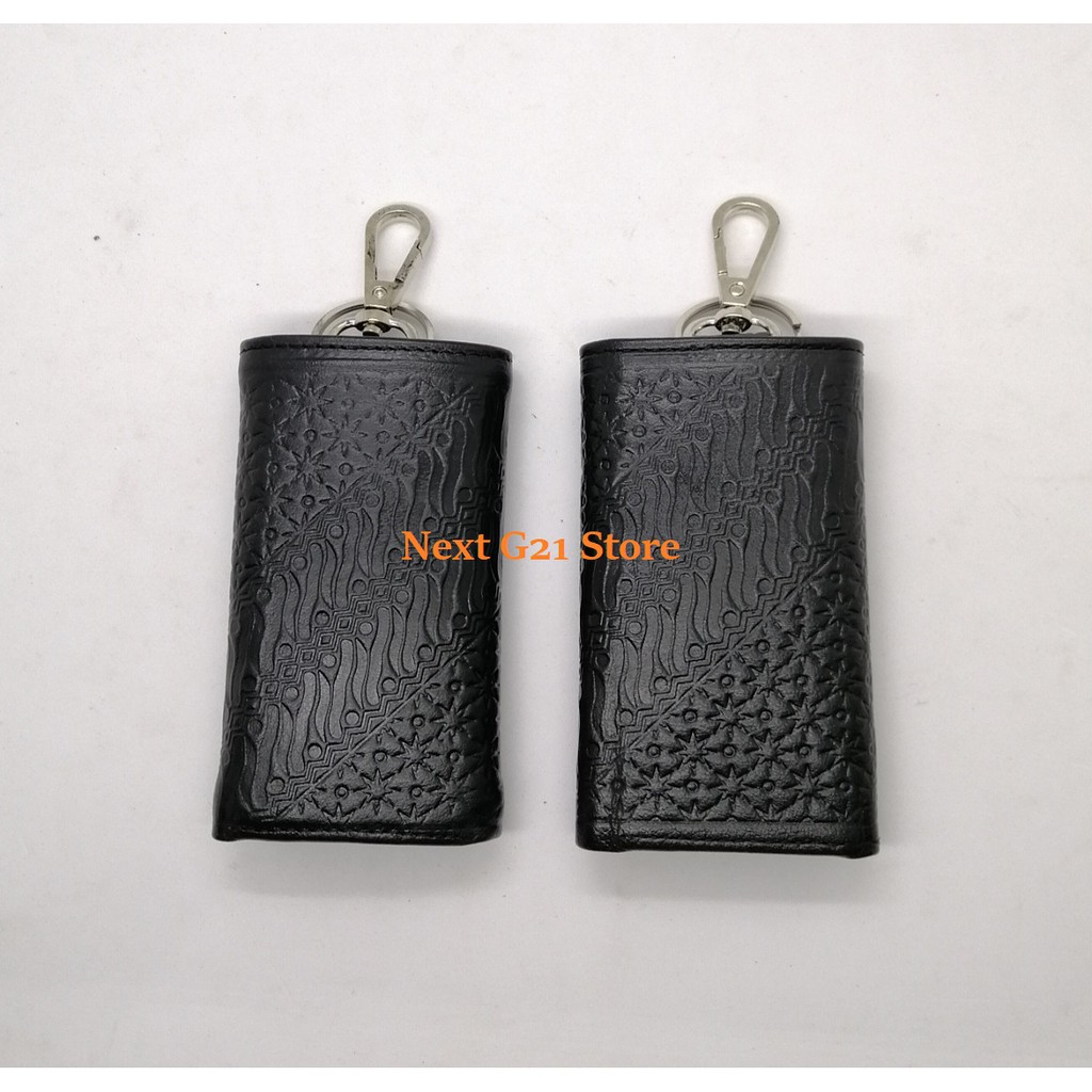 Dompet STNK Mobil dan Motor Kulit Asli Semi Reject, Model Tiga Lipat Motif Batik