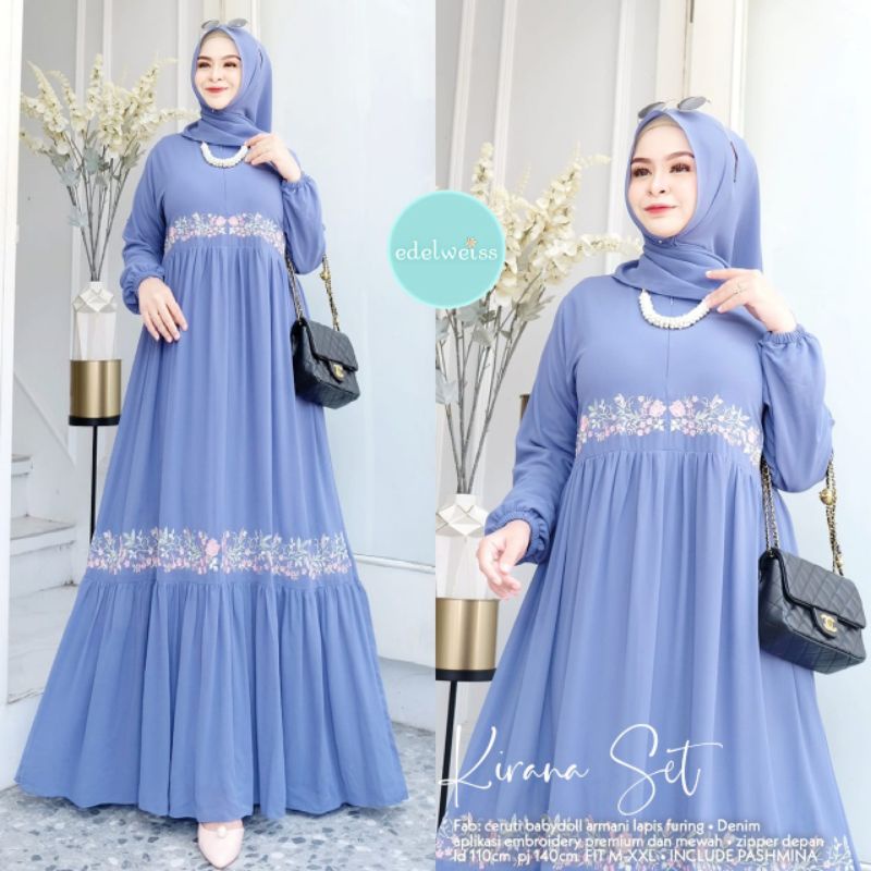 Gamis Busui / Kirana set Dress by Edelweiss