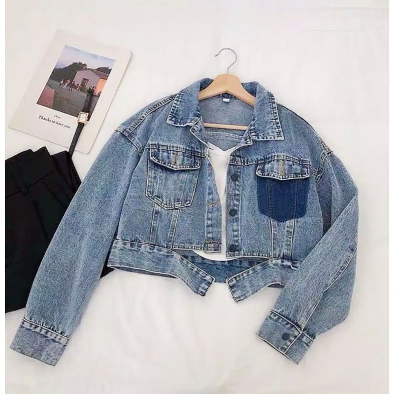 BELLA SNOWASH JAKET JEANS CROP WANITA