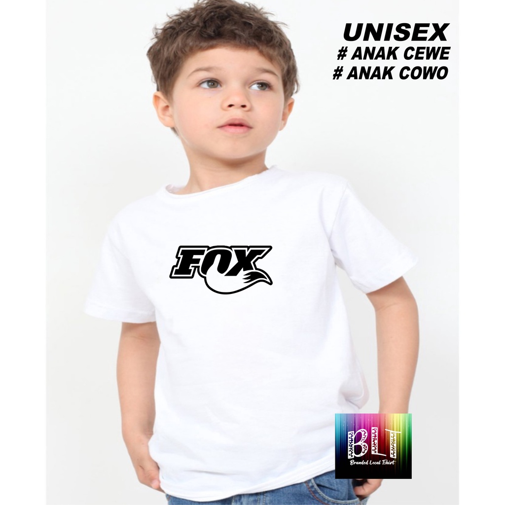 Promo Kaos  FOX  Anak Anak  Lengan Pendek Combed 30S Atasan Anak2 cowok cewek Kaos Murah kaos anak kartun kaos anak anime kaos anak murah kaos anak hits kaos viral