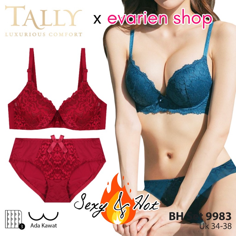 PENAWARAN TERBATAS EVARIEN - ( Set Bra + CD Seserahan ) Tally 9983 Lace Set Bra Brokat Paket