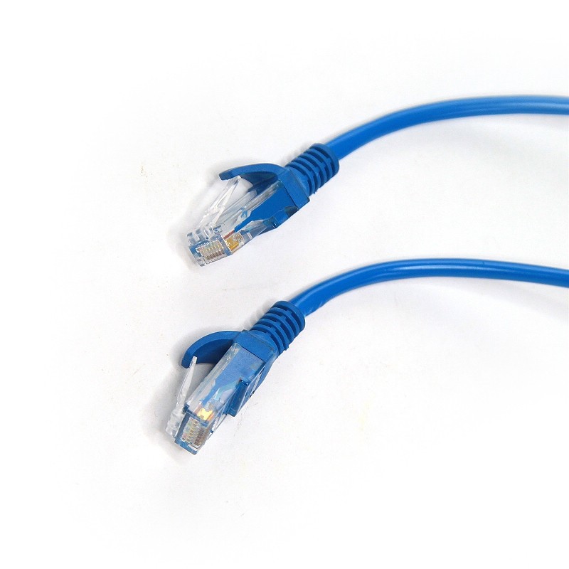 KABEL LAN PANJANG 20 METER - DENGAN KEPALA KONEKTOR + PLUG BOOT SUPER HIGH QUALITY - Biru